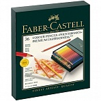 Карандаши цветные художественные Faber-Castell «Polychromos» 36цв., заточен., студийная коробка