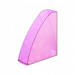 Вертикальный накопитель Attache Selection Flamingo пластиковый прозрачный розовый ширина 85 мм