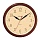 Часы настенные TROYKA 11100112, круг, белые, черная рамка, 29×29×3.5 см