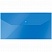 превью Папка-конверт на кнопке OfficeSpace С6 (135×250мм), 150мкм, полупрозрачная, синяя