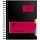 Бизнес-тетрадь Attache Selection Office book А4- 200 листов черная в клетку 5 разделителей на спирали (212×245 мм)