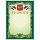 Грамота А4, мелованный картон, зеленая, BRAUBERG