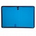 превью Папка на молнии пластиковая, А4, объемная, 335×240×20 мм, тонированная синяя, BRAUBERG, Россия
