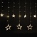 превью Гирлянда светодиодная «Звезды» занавес на окно 3×1 м, 138 ламп, теплый белый, ЗОЛОТАЯ СКАЗКА