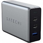 Зарядное устройство сетевое, 1 USB+2хType-C, 100W, PD, Satechi, ST-TC100GM-EU