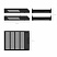 превью Лотки горизонтальные для бумаг ERICH KRAUSE, набор 2 шт., с расширителями, черные