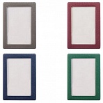 Обложка-карман для проездных документов, карт, пропусков, 105×75 мм, прозрачная, ПВХ, в цветной рамке, ассорти