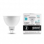 Лампа светодиодная Gauss Elementary 9 Вт GU5.3 софит 4100 K холодный белый