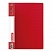превью Папка с боковым металлическим прижимом и внутренним карманом BRAUBERG "Contract", красная, до 100 л., 0,7 мм