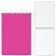 превью Блокнот А6, 110×145 мм, 80 л., «Хатбер», гребень, пластиковая обложка, «DIAMOND-розовый»