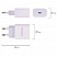 превью Быстрое зарядное устройство для iPhone (220В) SONNEN, порт Type-C, выходной ток 2A, белое