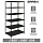 Стеллаж металлический BRABIX «ГРАФИТ MS KD-195/60-6», лофт, 1950×1000х600 мм, 6 полок, 291274