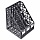 Лоток вертикальный для бумаг СТАММ (245×240×300 мм), 4 отделения, сетчатый, сборный, черный