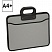 превью Папка-портфель 3 отделения OfficeSpace, А4+, 390×315×120мм, на молнии, серый