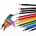 превью Карандаши цветные пластиковые, BRAUBERG PREMIUM 12 цветов + 1 чернографитный карандаш, трехгранный корпус, грифель 3 мм