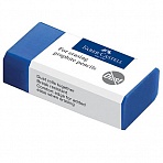 Ластик Faber-Castell «Dust-Free», прямоугольный, картонный футляр, 45×22×13мм, синий