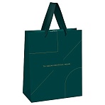 Пакет подарочный 33×42×12см MESHU «Monocolor. Emerald», отд. фольгой, матовая ламинация