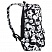 превью Рюкзак BRAUBERG POSITIVE универсальный, потайной карман, «Pandas», 42×28х14 см