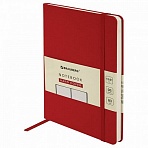 Блокнот-скетчбук А5 (130×210 мм), BRAUBERG ULTRA, балакрон, 80 г/м2, 96 л., без линовки, красный