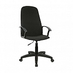 Кресло руководителя Helmi HL-E79 «Elegant» LTP, ткань черная, пиастра