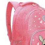 Рюкзак Grizzly, 27×40×20см, 2 отделения, 4 кармана, анатомическая спинка, розовый