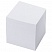 превью Блок для записей ОФИСМАГ в подставке прозрачной, куб 9×9х9 см, белый, белизна 95-98%