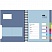 превью Бизнес-тетрадь Attache Selection Office book A4- 200 листов синяя в клетку 5 разделителей на спирали (212×245 мм)