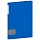 Папка на 4 кольцах Berlingo «Soft Touch», 24мм, 700мкм, синяя, D-кольца, с внутр. карманом