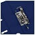превью Папка-регистратор OfficeSpace, 70мм, ПВХ, с карманом на корешке, синяя