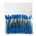превью Ручка шариковая СТАММ «111» «Офис», корпус тонированный синий, толщина письма 0.7-1 мм, синяя