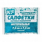 Салфетка нестерильная Ньюфарм 7.5×7.5 см 17 нитей (100 штук в упаковке)