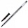 Ручка шариковая масляная STAFF «Basic», ЧЕРНАЯ, корпус матовый, игольчатый узел 0.6 мм, линия письма 0.3 мм