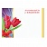 превью Бланк «Поздравительный», А4 (в развороте 420×297 мм), мелованный картон, фольга, BRAUBERG, «Тюльпаны»