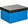 Короб архивный для хранения унив. Attache 335×245х185 синий+черн. кашир. карт