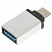 превью Переходник USB-TypeC RED LINE, F-M, для подключения портативных устройств, OTG, серый