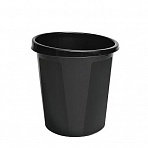 Корзина для мусора СТАММ 9л (пластик, черная)