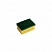 превью Губки VILEDA «Виледа», комплект 10 шт., для любых поверхностей, зеленый абразив, желтые, 7×9.5 см