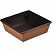 превью Бумажный контейнер OneClick для салатов, для второго 550 мл черный (130×130×45 мм, 400 штук в упаковке)