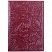 превью Обложка для паспорта OfficeSpace кожа тип 2.2, красный, тиснение цветы