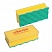 превью Губки для мытья посуды Vileda Professional ПурАктив поролоновые 140×63×45 мм 10 штук в упаковке желтые/зеленый абразив (арт. производителя 123117)