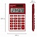 превью Калькулятор карманный BRAUBERG PK-608-WR (107×64 мм), 8 разрядов, двойное питание, БОРДОВЫЙ