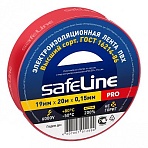 Изолента Safeline 19мм х 20м красный 9368