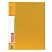 превью Папка с боковым металлическим прижимом и внутренним карманом BRAUBERG "Contract", желтая, до 100 л., 0,7 мм