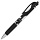 Ручка гелевая BRAUBERG «Jet», корпус прозрачный, толщина письма 0.5 мм, черная