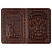 превью Обложка для паспорта Кожевенная мануфактура, нат. кожа, «Герб», коричневый