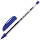 Ручка шариковая автоматическая с грипом ОФИСМАГ, СИНЯЯ, корпус синий, узел 0.7 мм, линия письма 0.35 мм