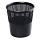 Корзина для мусора 18л (пластик, черная)