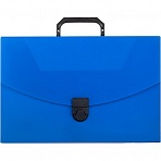 Папка-портфель Attache пластиковая A4 синяя (250x370 мм, 1 отделение)