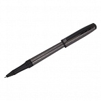 Ручка-роллер Delucci «Marte» синяя, 0.6мм, корпус титан/черный, подарочная упаковка