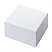 превью Блок для записей ОФИСМАГ в подставке прозрачной, куб 9×9х5 см, белый, белизна 95-98%